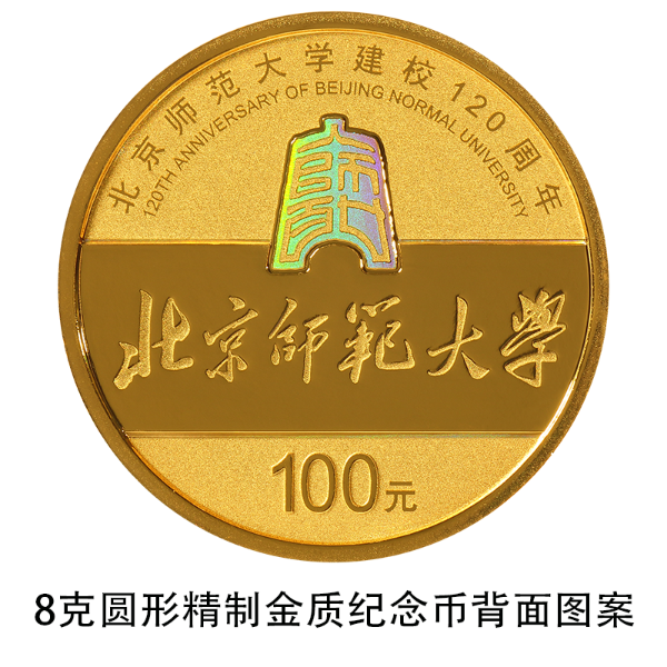 北京师范大学建校120周年金银纪念币