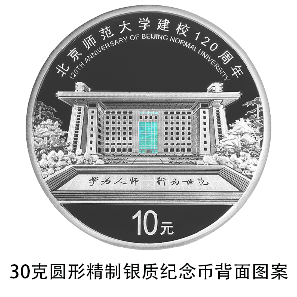 北京师范大学建校120周年金银纪念币